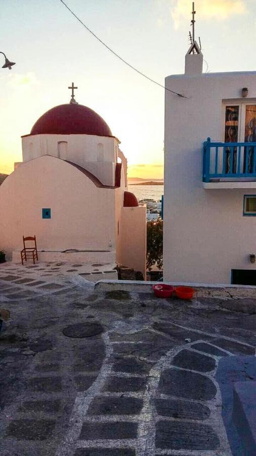 Вилла Traditional Split Level House In Mykonos Town Экстерьер фото