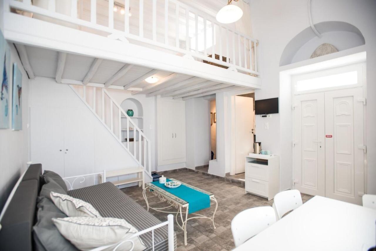 Вилла Traditional Split Level House In Mykonos Town Экстерьер фото