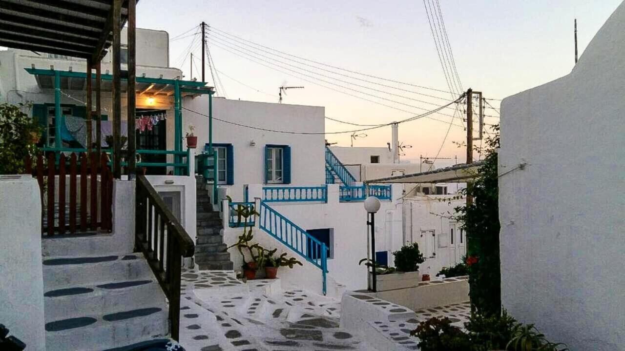Вилла Traditional Split Level House In Mykonos Town Экстерьер фото