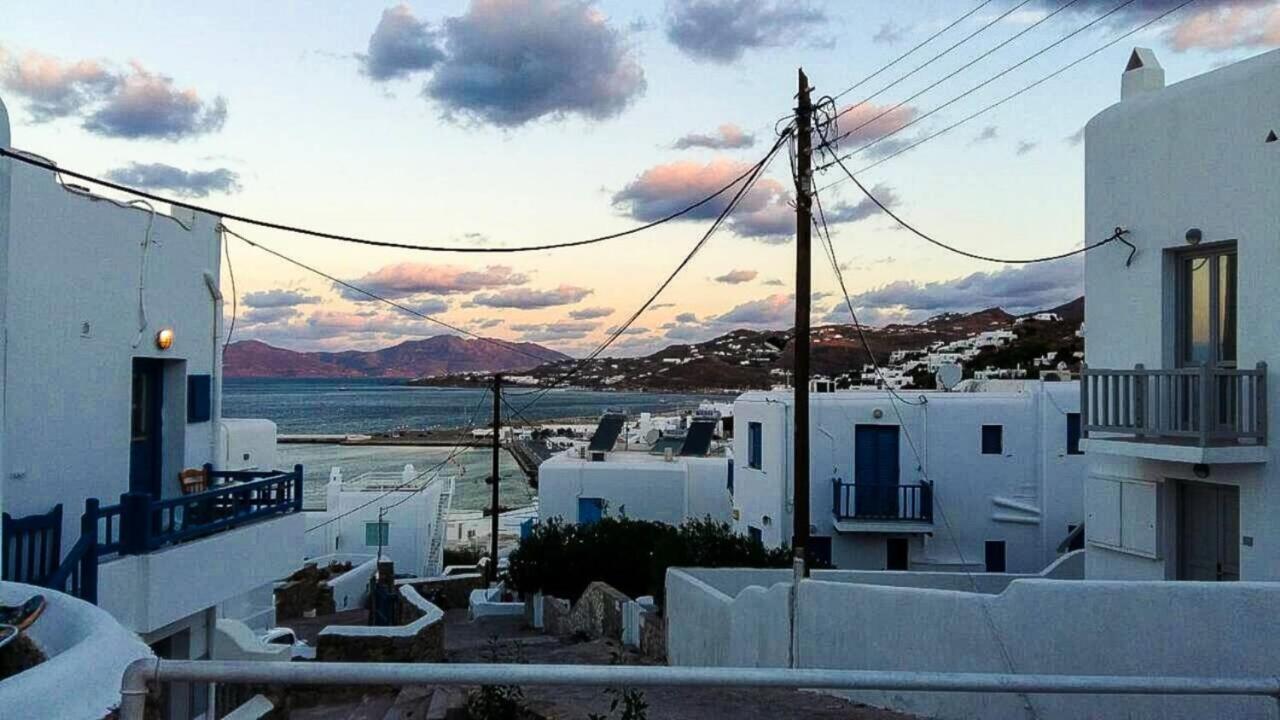 Вилла Traditional Split Level House In Mykonos Town Экстерьер фото