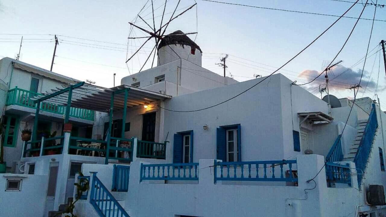 Вилла Traditional Split Level House In Mykonos Town Экстерьер фото