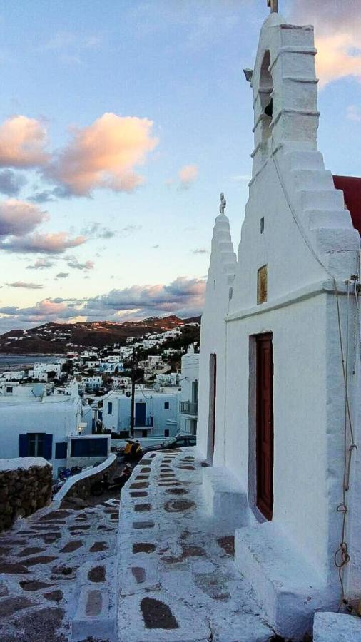 Вилла Traditional Split Level House In Mykonos Town Экстерьер фото