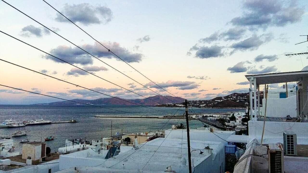 Вилла Traditional Split Level House In Mykonos Town Экстерьер фото